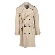 Save The Duck Klassisk Trenchcoat med Knappar Beige, Herr