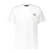 A.P.C. T-shirt med logobroderi White, Herr