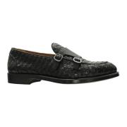 Doucal's Svarta Flätade Loafers Black, Herr