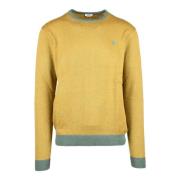 U.S. Polo Assn. Bomull Kashmir Stickad Tröja Yellow, Herr