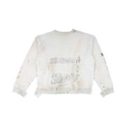 MIHARA YASUHIRO Vit Pullover med Tryckknappar White, Herr