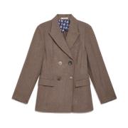 MALIPARMI Ränder Blazer Gray, Dam