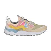 Flower Mountain Yamano Dam Sneakers Mocka Tekniskt Tyg Multicolor, Dam