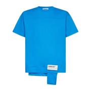 AMBUSH Logo Bomull T-shirt Blue, Herr