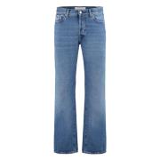 DEPARTMENT FIVE Straight-leg jeans med kontrastsömmar Blue, Herr