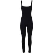 ENTIRE STUDIOS Square Neck Catsuit Nylon Spandex Black, Dam