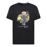 Polo Ralph Lauren Crew Neck Polo Bear T-shirt Black, Herr