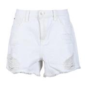 Guess Stiliga bomullsshorts för kvinnor White, Dam