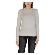 JACQUELINE de YONG Mysig Ullstickad Pullover Sweater White, Dam