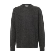 Jil Sander Ull Crew Neck Tröja Herr Gray, Herr