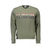 U.S. Polo Assn. Grön Bomull Crewneck Tröja Green, Herr