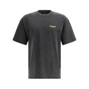 REPRESENT T-shirt i bomull med monogramtryck Gray, Herr