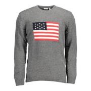 U.S. Polo Assn. Round-neck Knitwear Gray, Herr