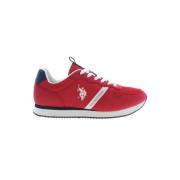 U.S. Polo Assn. Röda Polyester Herr Sneakers Red, Herr