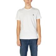 U.S. Polo Assn. Herr Höst/Vinter Bomull T-shirt White, Herr