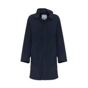 Kenzo Stilig huva trenchcoat Blue, Herr