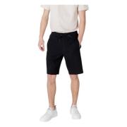 Armani Exchange Svarta snörshorts med fickor Black, Herr