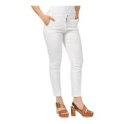 Fracomina Vita Carrot Mom Fit Byxor White, Dam