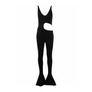 Stella McCartney Asymmetrisk Cut Out Jumpsuit Black, Dam