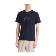 Antony Morato Marin T-shirt med Brand Logo Blue, Herr