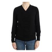 Costume National V-neck Knitwear Black, Dam