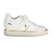 U.S. Polo Assn. Vit Hailey Sneaker Chic Lace-Up White, Dam