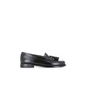 G.H. Bass & Co. Svart Weejuns Mocassino Platta Skor Black, Dam