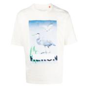 Heron Preston T-shirt med tryckt logotyp i Vit White, Herr