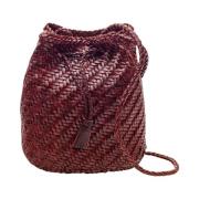 Dragon Diffusion Bordeaux Crossbody Väska med Tassel Red, Dam