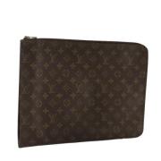 Louis Vuitton Vintage Pre-owned Canvas kuvertvskor Brown, Dam