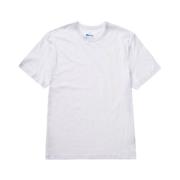 Blauer Bomull T-shirt White, Herr