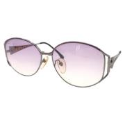 Yves Saint Laurent Vintage Pre-owned Metall solglasgon Purple, Dam