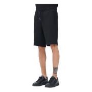 Armani Exchange Sportiga Svarta Shorts för Män Black, Herr