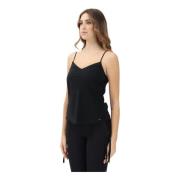 Armani Exchange Minimalistisk Svart Topp Elegant Avslappnad Stil Black...