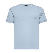 Giorgio Armani Blå Logo T-shirts och Polos Blue, Herr