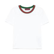 Gucci Vita Broderade Logga T-shirts och Polos White, Dam