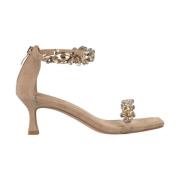 ALMA EN PENA Mini klack sandal Beige, Dam