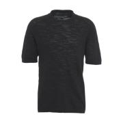 Transit Svart Crew Neck T-shirt Ss25 Black, Herr