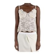 Paco Rabanne Ivory Blonde Top Beige, Dam