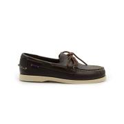 Sebago Mörkbruna lädermokasiner Brown, Herr