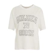 Golden Goose Vit Boxy Fit T-shirt White, Dam