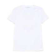 Max Mara Vit Rhinestone Crew Neck T-shirt White, Dam