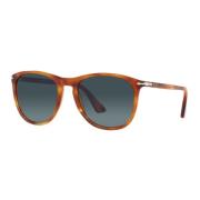 Persol Acetat Solglasögon Klassisk Stil Svart Brown, Unisex