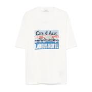 Laneus Vita Crew Neck T-shirts och Polos White, Herr