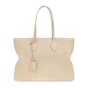 Salvatore Ferragamo Läder shopper väska Beige, Dam