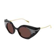 Gucci Stiliga solglasögon för vardagsbruk Black, Unisex