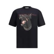 IH NOM UH NIT Dobermann Print Bomull T-shirt Black, Herr