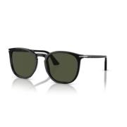 Persol Tidlös Stil Solglasögon Samling Black, Unisex