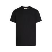 Calvin Klein Jeans Randig kortärmad T-shirt för män Black, Herr