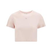 Maison Kitsuné Ikoniskt Logotyp Bomull T-shirt Pink, Dam